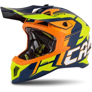 Cassida Cross Pro 2 Contra fluo κίτρινο-πορτοκαλί-μπλε κράνος motocross