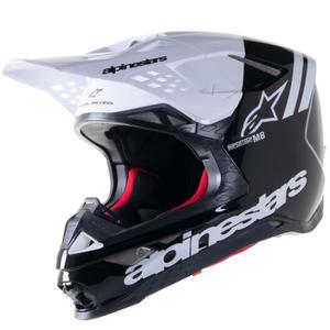 Alpinestars Supertech S-M8 Radium 2 Κράνος Motocross μαύρο και λευκό
