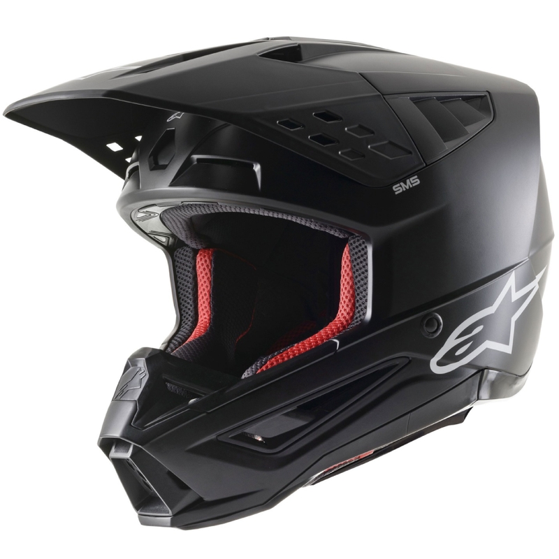 Alpinestars S-M5 Solid Motocross κράνος μαύρο ματ