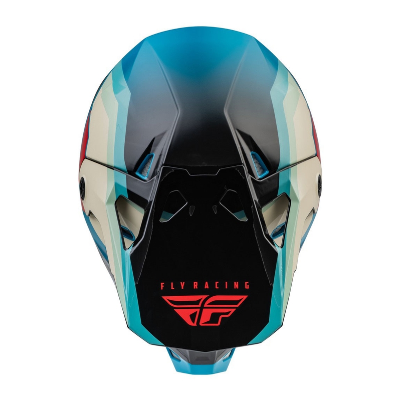 Κράνος Motocross FLY Racing Formula CP μαύρο-γκρι-τιρκουάζ