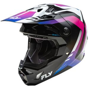 Κράνος Motocross FLY Racing Formula CP λευκό-μαύρο-μωβ