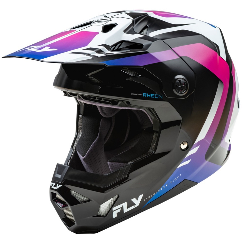 Κράνος Motocross FLY Racing Formula CP λευκό-μαύρο-μωβ