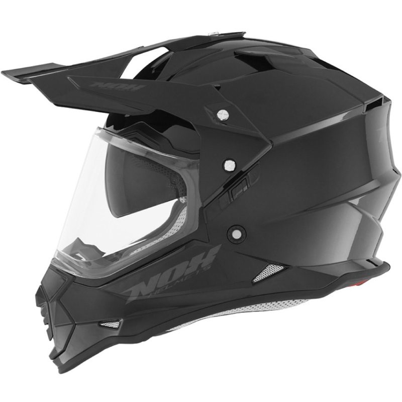 Enduro κράνος NOX N312 μαύρο γυαλιστερό