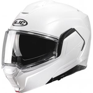 HJC I100 Solid pearl white flip-up κράνος μοτοσικλέτας