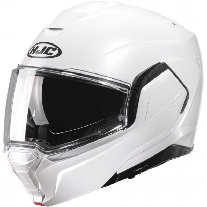 HJC I100 Solid pearl white flip-up κράνος μοτοσικλέτας
