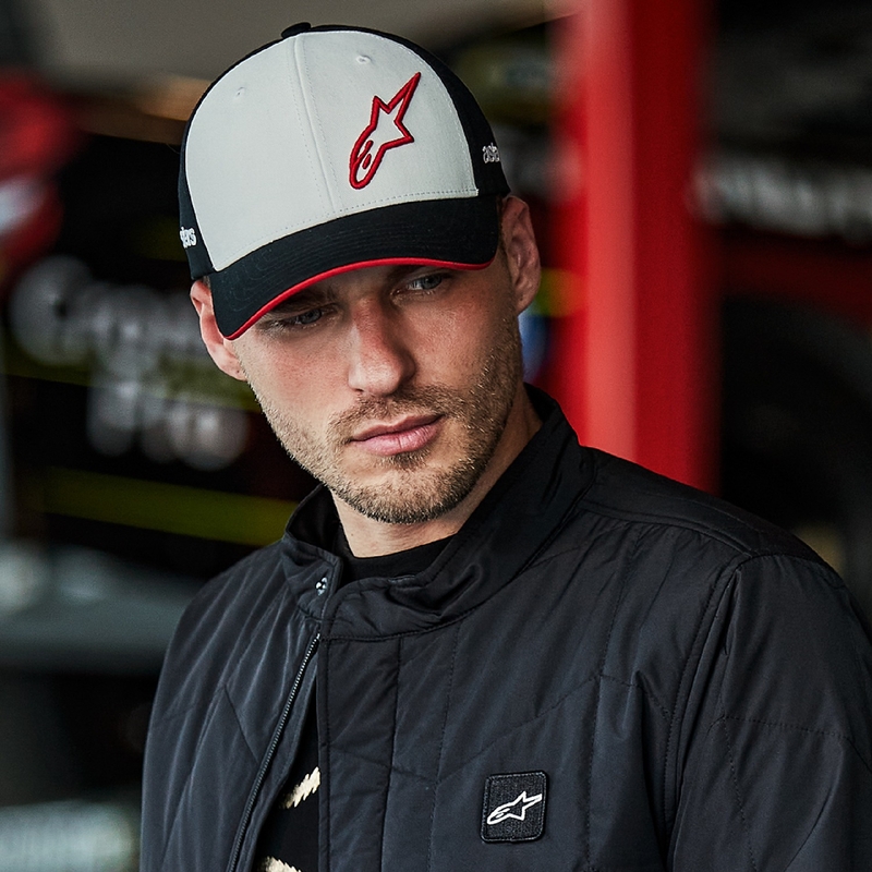 Alpinestars Sessionized Snapback καπέλο λευκό-μαύρο-κόκκινο