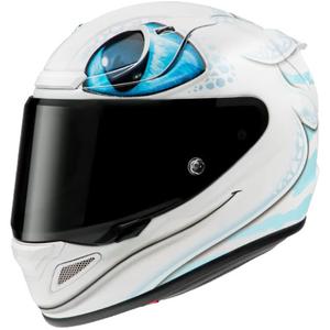Ενσωματωμένο κράνος HJC RPHA 12 Light Fury Universal λευκό-μπλε