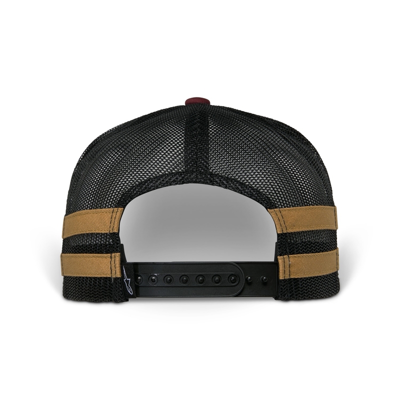 Alpinestars Backline Trucker cap τούβλο κόκκινο-μαύρο-χρυσό