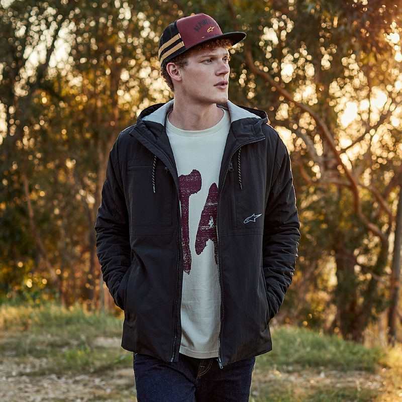 Alpinestars Backline Trucker cap τούβλο κόκκινο-μαύρο-χρυσό