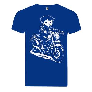 MotoZem Παιδικό παιδικό μπλουζάκι Biker Blue