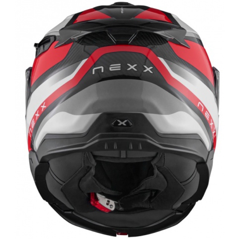 Κράνος μοτοσικλέτας Nexx X.Lifetour PRO Mile κόκκινο και λευκό προσφορά