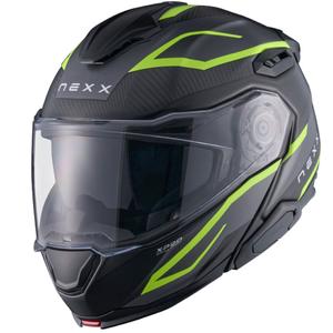 Αναδιπλούμενο κράνος μοτοσικλέτας Nexx X.Lifetour PRO Mile ματ γκρι-φλούο κίτρινο