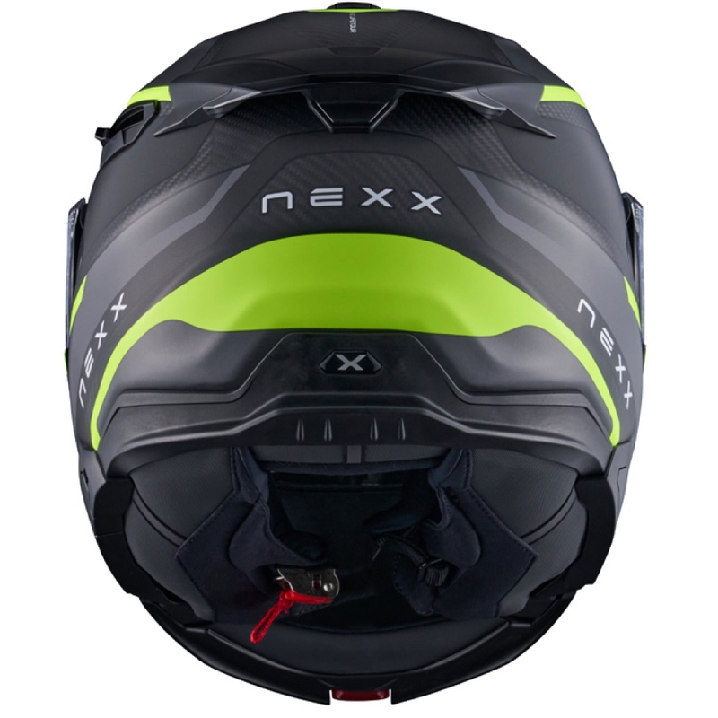 Αναδιπλούμενο κράνος μοτοσικλέτας Nexx X.Lifetour PRO Mile ματ γκρι-φλούο κίτρινο