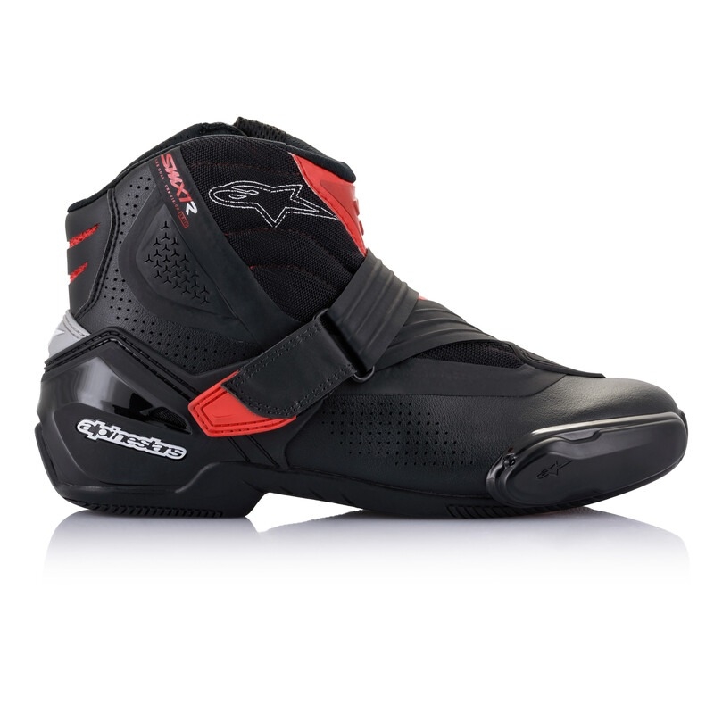 Alpinestars SMX-1 R Αεριζόμενες μπότες μοτοσικλέτας σε μαύρο και κόκκινο χρώμα