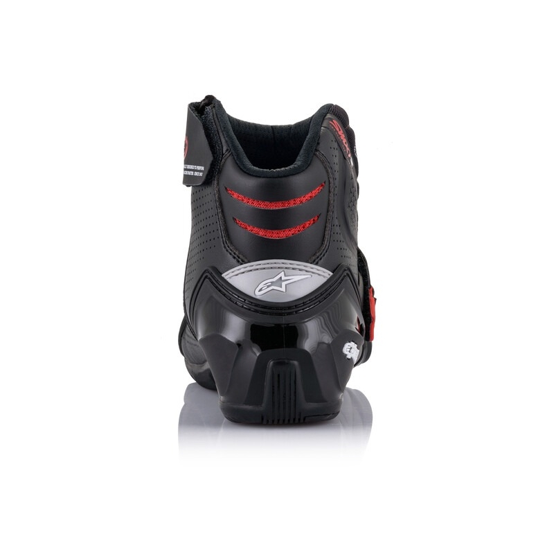 Alpinestars SMX-1 R Αεριζόμενες μπότες μοτοσικλέτας σε μαύρο και κόκκινο χρώμα