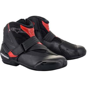 Alpinestars SMX-1 R Αεριζόμενες μπότες μοτοσικλέτας σε μαύρο και κόκκινο χρώμα