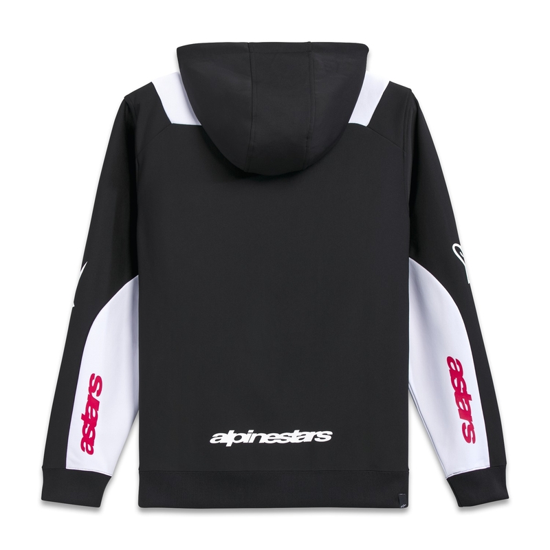 Alpinestars Sessions 3 Hoodie μαύρο, λευκό και κόκκινο