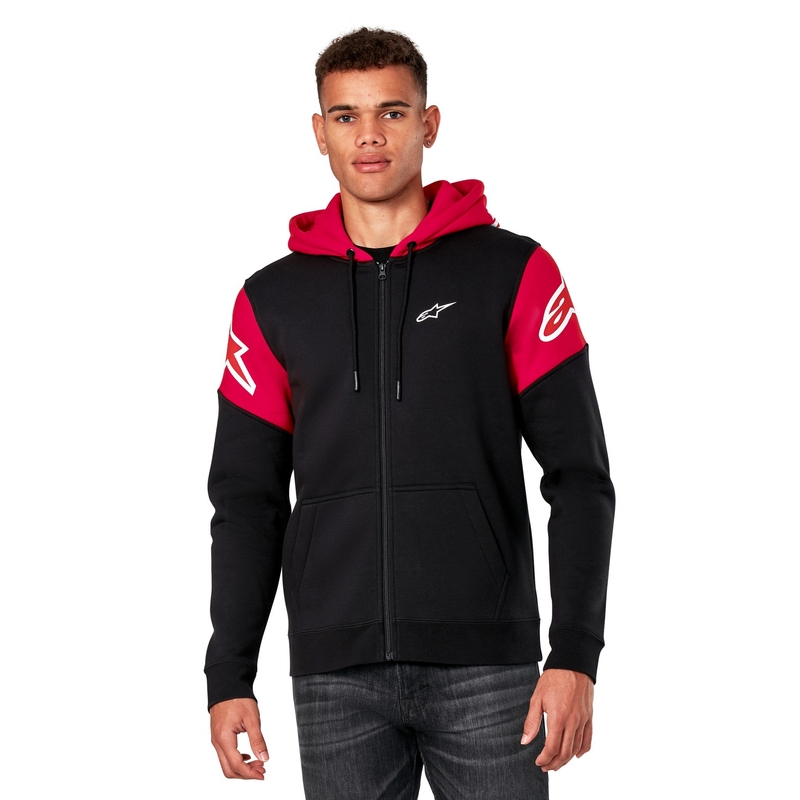 Alpinestars Velocity Hoodie μαύρο και κόκκινο