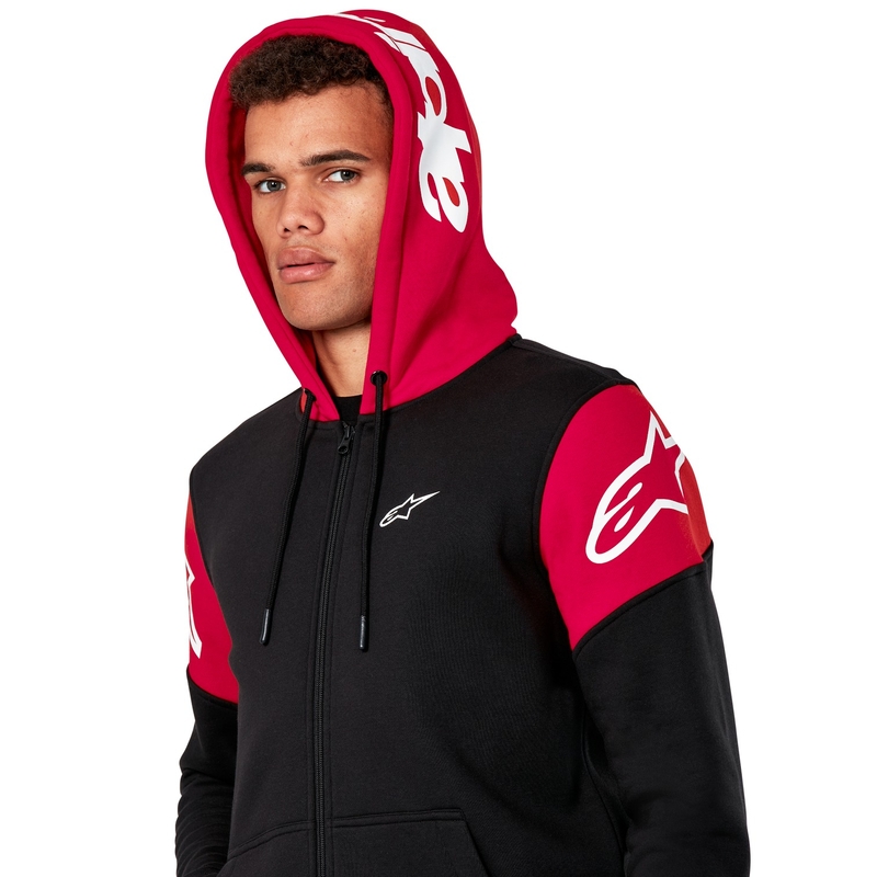 Alpinestars Velocity Hoodie μαύρο και κόκκινο