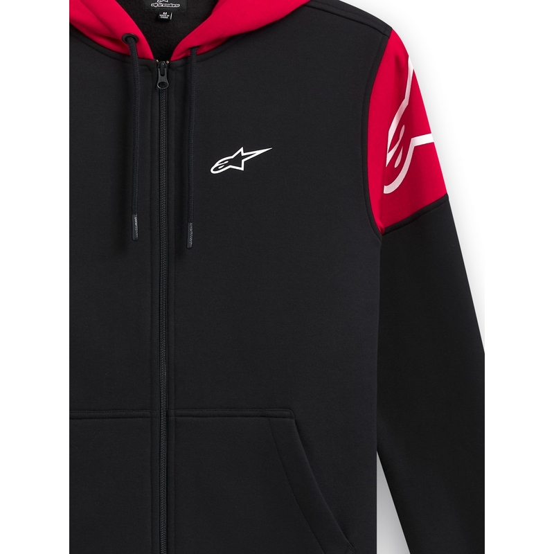 Alpinestars Velocity Hoodie μαύρο και κόκκινο