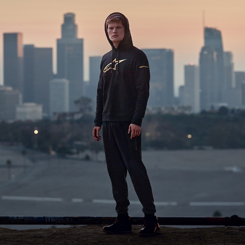 Alpinestars Gilded Hoodie μαύρο και χρυσό