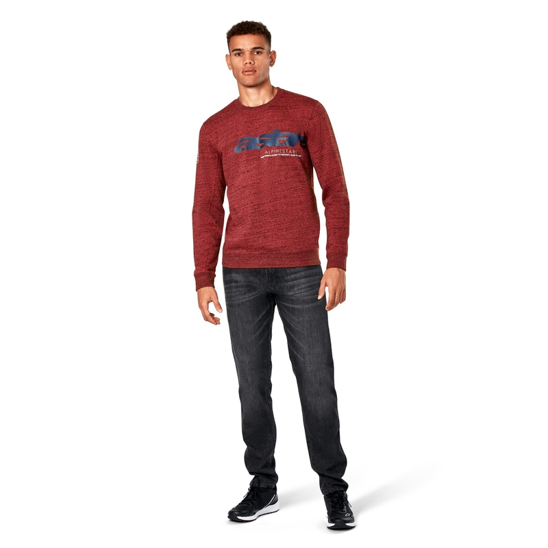 Alpinestars Episode Crew Fleece σκούρο κόκκινο