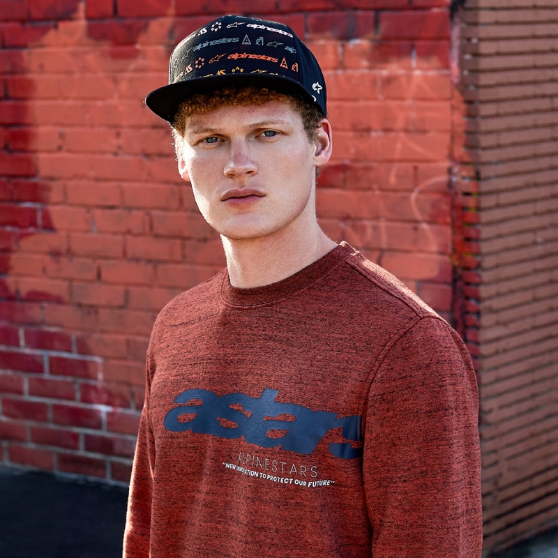 Alpinestars Episode Crew Fleece σκούρο κόκκινο