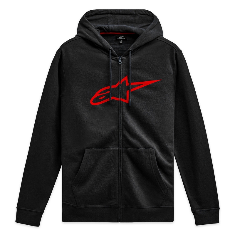 Alpinestars Ageless Zip Hoodie 3 μαύρο και κόκκινο