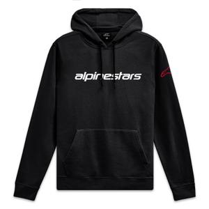 Alpinestars Wordmark Hoodie 3 μαύρο, λευκό και κόκκινο