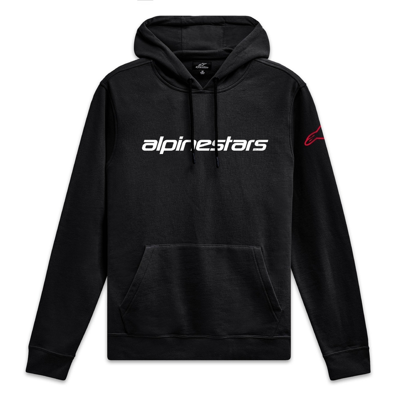 Alpinestars Wordmark Hoodie 3 μαύρο, λευκό και κόκκινο