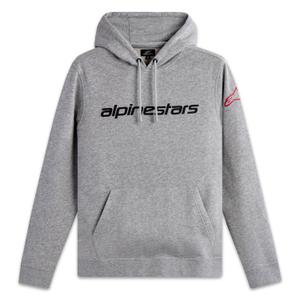 Alpinestars Wordmark Hoodie 3 γκρι-κόκκινο-μαύρο