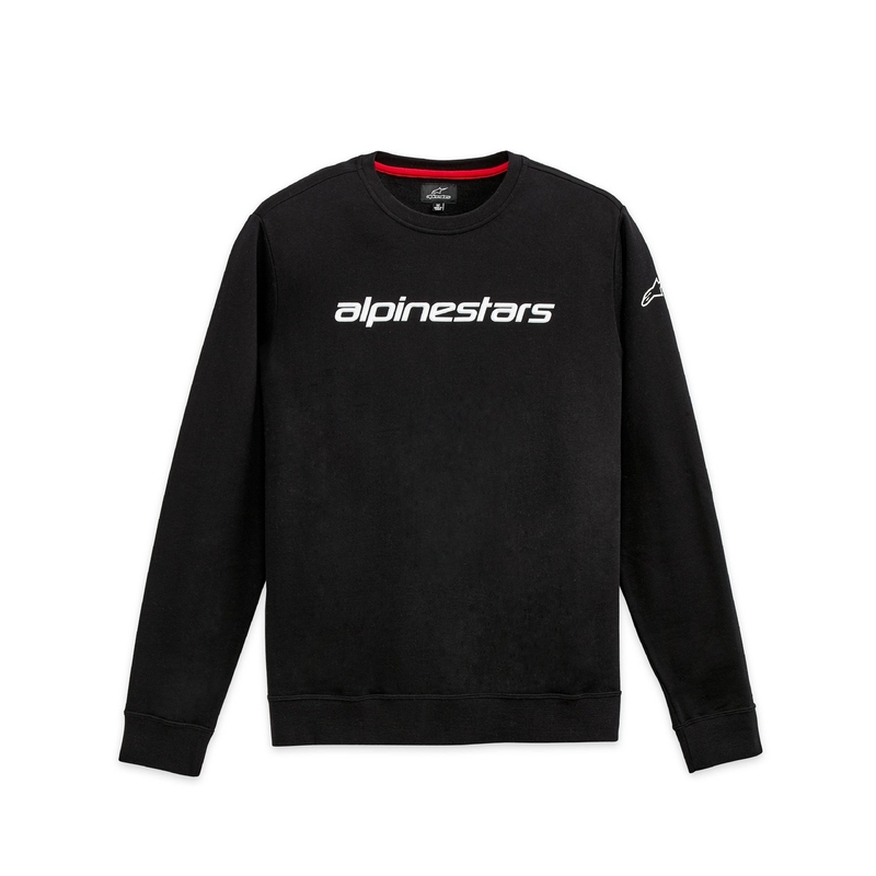 Alpinestars Linear Crew 3 ασπρόμαυρο φούτερ με κουκούλα