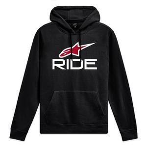 Alpinestars Ride Hoodie 4 μαύρο, λευκό και κόκκινο