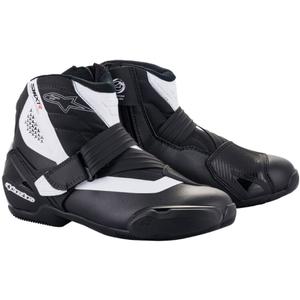 Alpinestars SMX-1 R μαύρες και λευκές μπότες μοτοσικλέτας