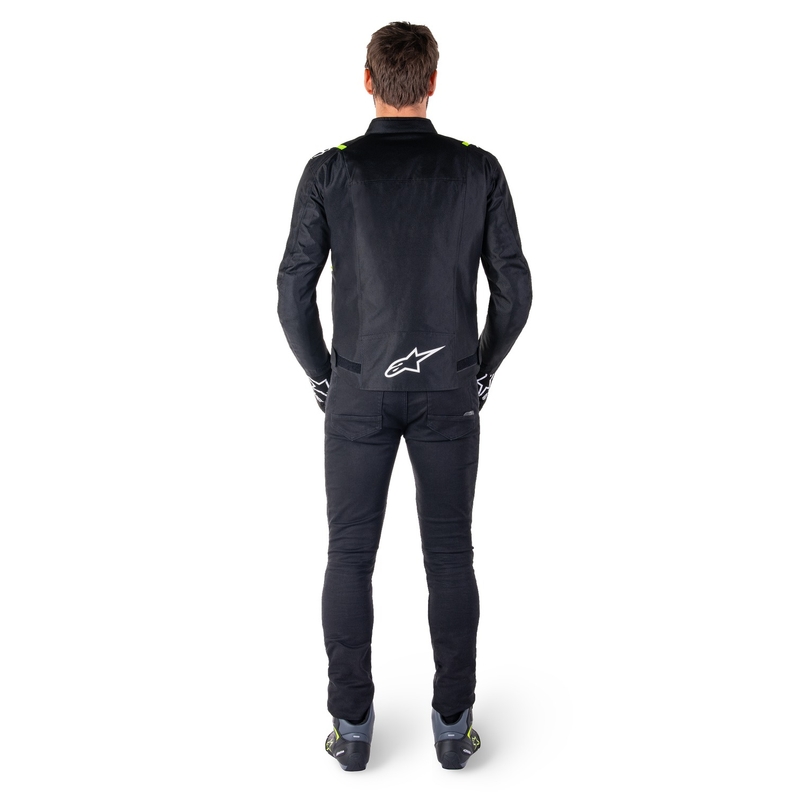Alpinestars T-SPS 2 Αδιάβροχο μπουφάν μοτοσικλέτας σε μαύρο, λευκό και κίτρινο χρώμα