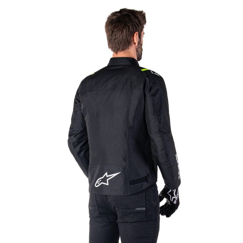 Alpinestars T-SPS 2 Αδιάβροχο μπουφάν μοτοσικλέτας σε μαύρο, λευκό και κίτρινο χρώμα