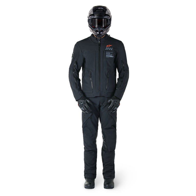 Alpinestars AMT-8 Stretch Drystar XF Μπουφάν μοτοσικλέτας Μαύρο
