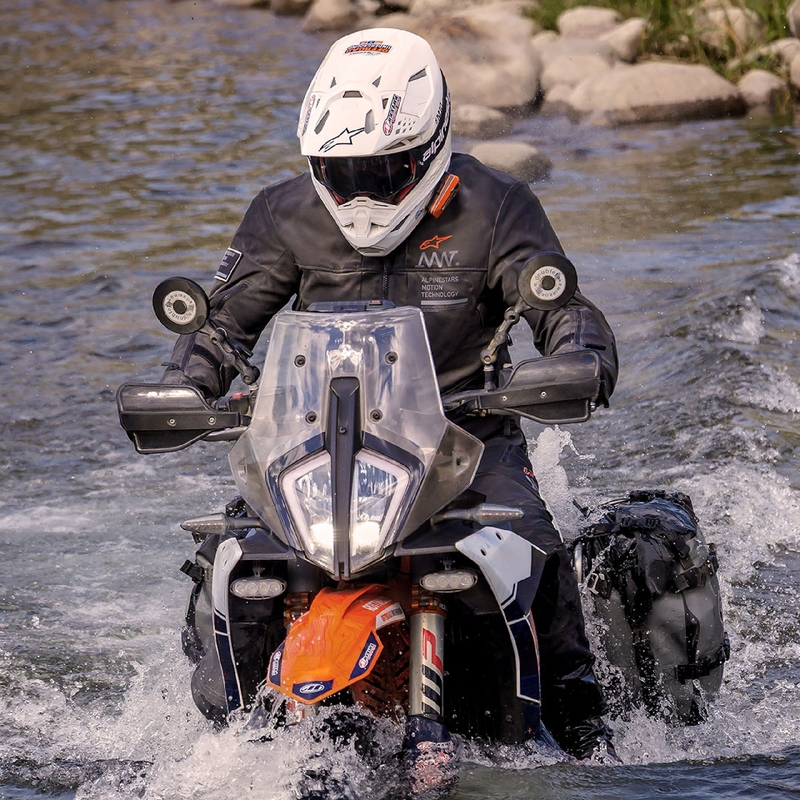 Alpinestars AMT-8 Stretch Drystar XF Μπουφάν μοτοσικλέτας Μαύρο