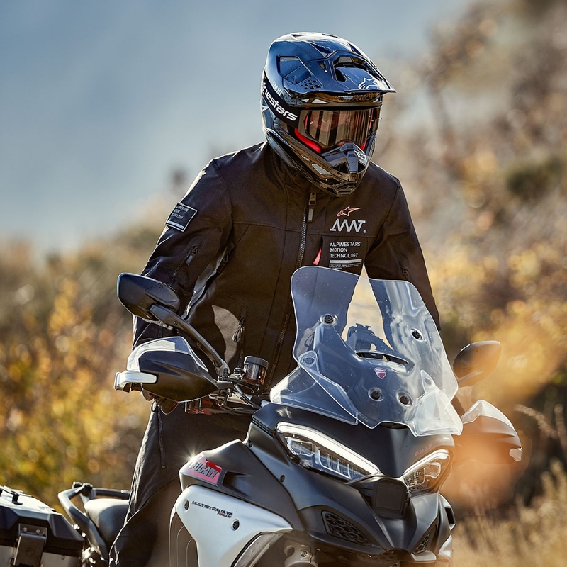 Alpinestars AMT-8 Stretch Drystar XF Μπουφάν μοτοσικλέτας Μαύρο