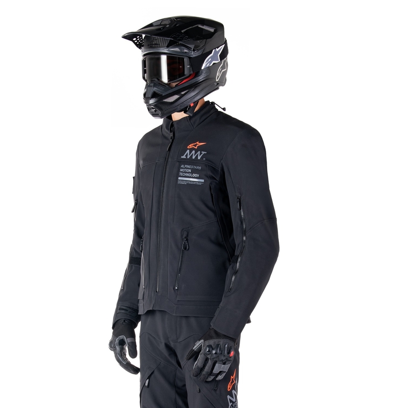 Alpinestars AMT-8 Stretch Drystar XF Μπουφάν μοτοσικλέτας Μαύρο