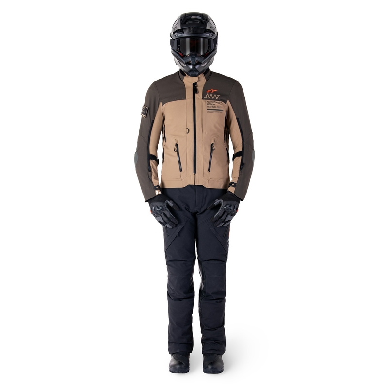 Alpinestars AMT-8 Stretch Drystar XF Καφέ-Χακί μπουφάν μοτοσικλέτας