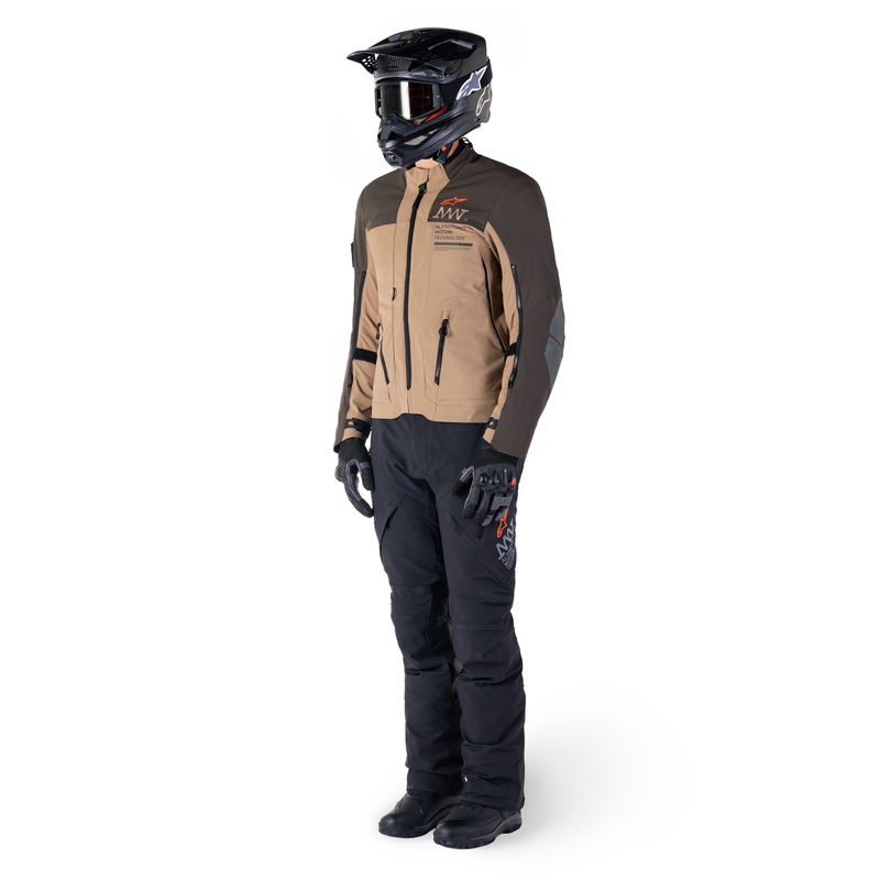 Alpinestars AMT-8 Stretch Drystar XF Καφέ-Χακί μπουφάν μοτοσικλέτας
