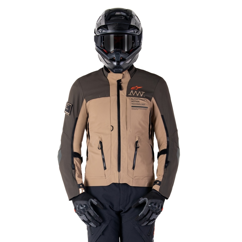 Alpinestars AMT-8 Stretch Drystar XF Καφέ-Χακί μπουφάν μοτοσικλέτας