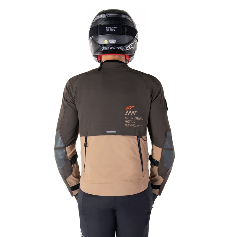Alpinestars AMT-8 Stretch Drystar XF Καφέ-Χακί μπουφάν μοτοσικλέτας