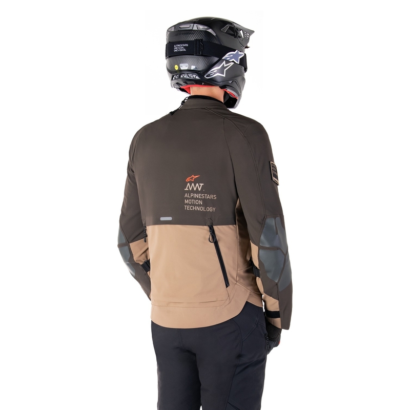 Alpinestars AMT-8 Stretch Drystar XF Καφέ-Χακί μπουφάν μοτοσικλέτας