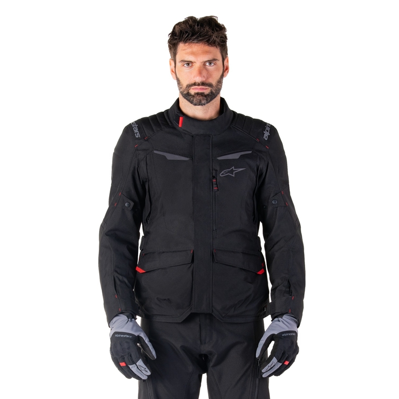 Alpinestars ST-1 Αδιάβροχο μαύρο μπουφάν μοτοσικλέτας