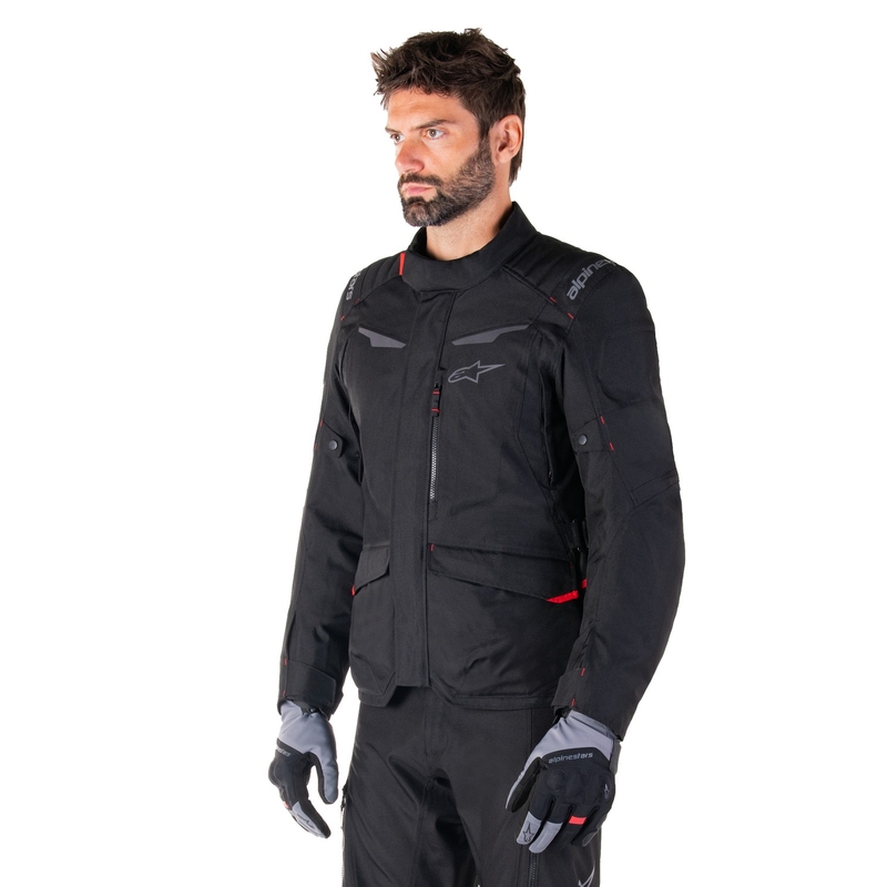 Alpinestars ST-1 Αδιάβροχο μαύρο μπουφάν μοτοσικλέτας