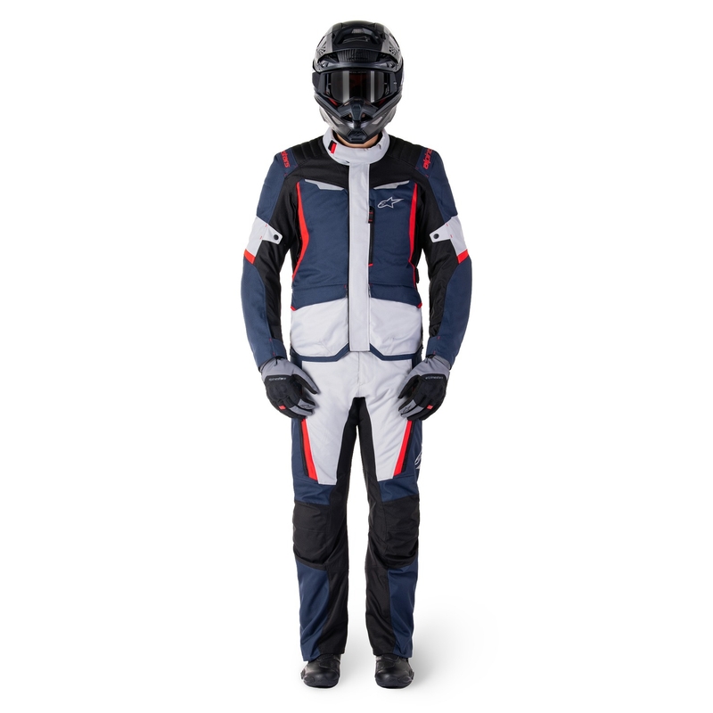 Alpinestars ST-1 Αδιάβροχο μπουφάν μοτοσικλέτας σκούρο μπλε-μαύρο-κόκκινο