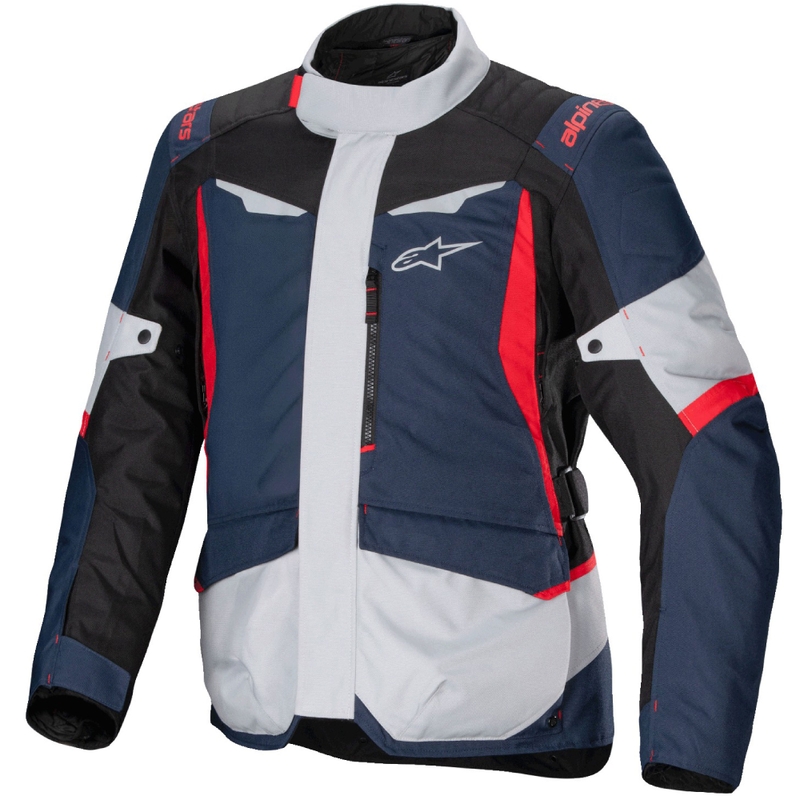 Alpinestars ST-1 Αδιάβροχο μπουφάν μοτοσικλέτας σκούρο μπλε-μαύρο-κόκκινο
