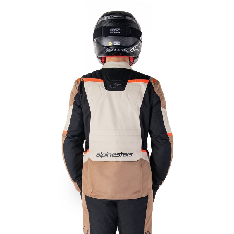 Alpinestars ST-1 Αδιάβροχο μπουφάν μοτοσικλέτας χακί-μαύρο-μαύρο-φλούο κόκκινο